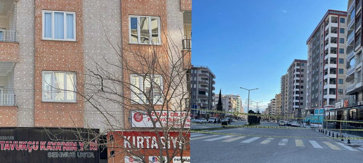 Karaköprü'de bir bina için daha güvenlik önlemi alındı 