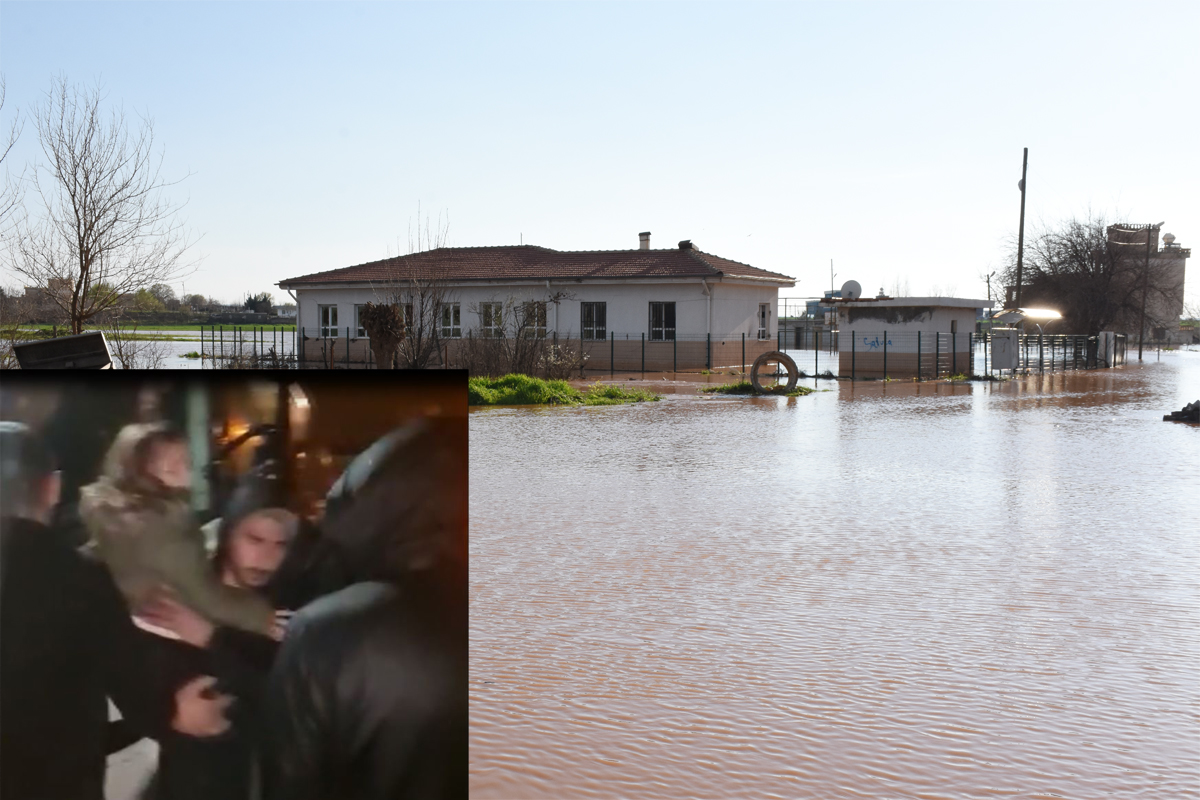 Sular Altında Mahsur Kalan Aileyi Ekipler Kurtardı