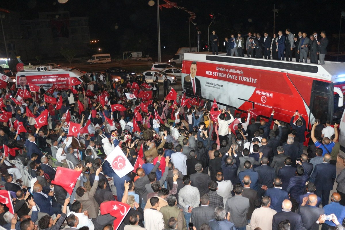MHP, Şanlıurfa’da son toplantısını coşkuyla gerçekleştirdi!
