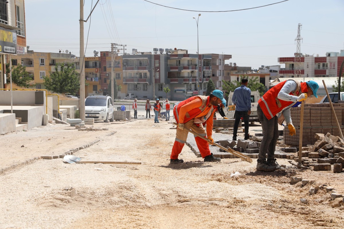 HALİLİYE’DE ÜST YAPI ÇALIŞMALARI DEVAM EDİYOR