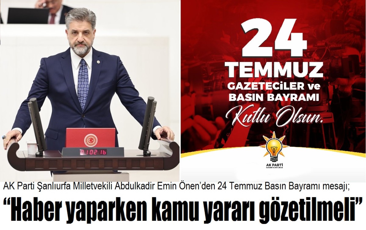 Haber yaparken kamu yararı gözetilmeli