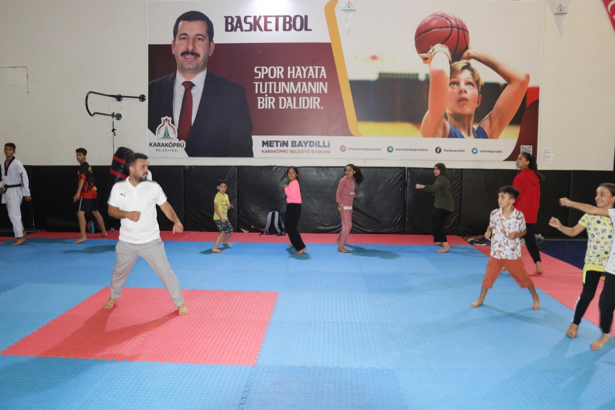 KARAKÖPRÜ’DE TEKVANDO KURSUNA YOĞUN İLGİ 