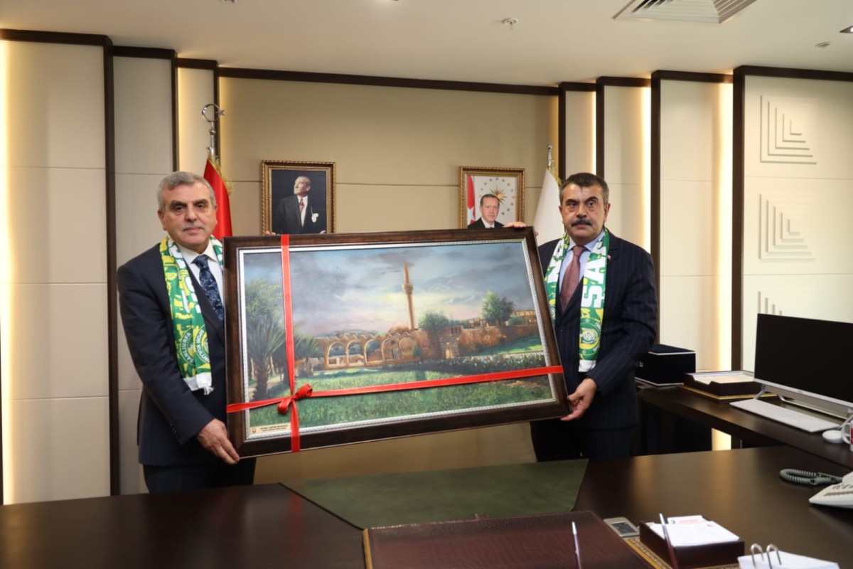 MİLLİ EĞİTİM BAKANI TEKİN’DEN BAŞKAN BEYAZGÜL’E ZİYARET