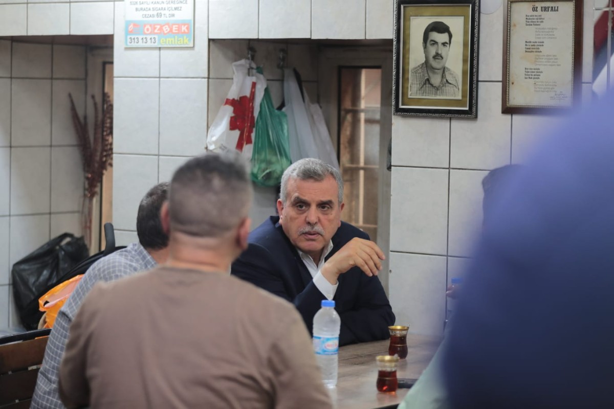 BAŞKAN BEYAZGÜL AŞAĞI ÇARŞI ESNAFINI ZİYARET ETTİ