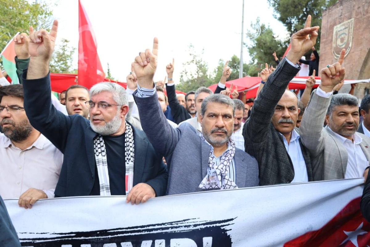 Şanlıurfa`da Gazze’ye Destek Yürüyüşü 