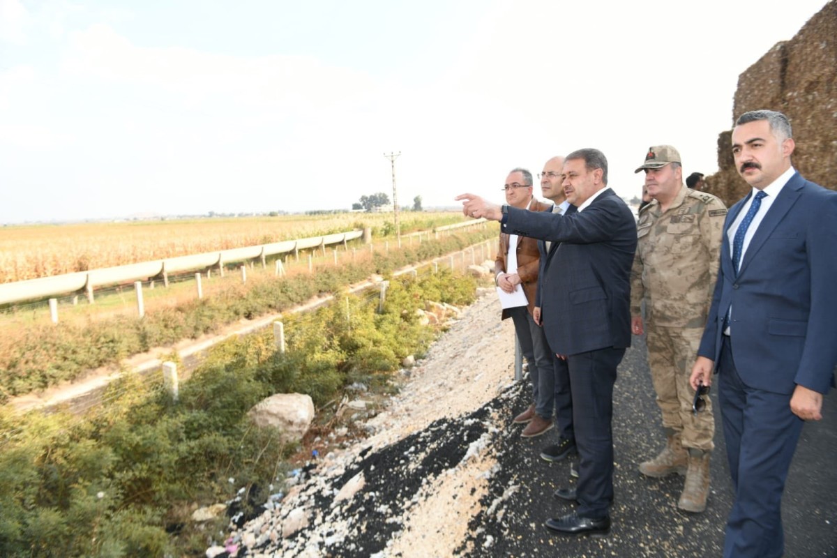 VALİ ŞILDAK SULAMA KANALLARINI İNCELEDİ