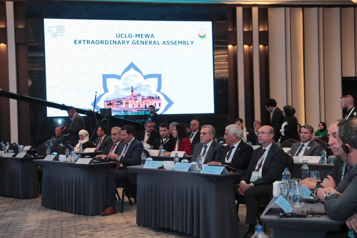 UCLG- MEWA TOPLANTISI ŞANLIURFA BÜYÜKŞEHİR BELEDİYESİ EV SAHİPLİĞİNDE YAPILDI