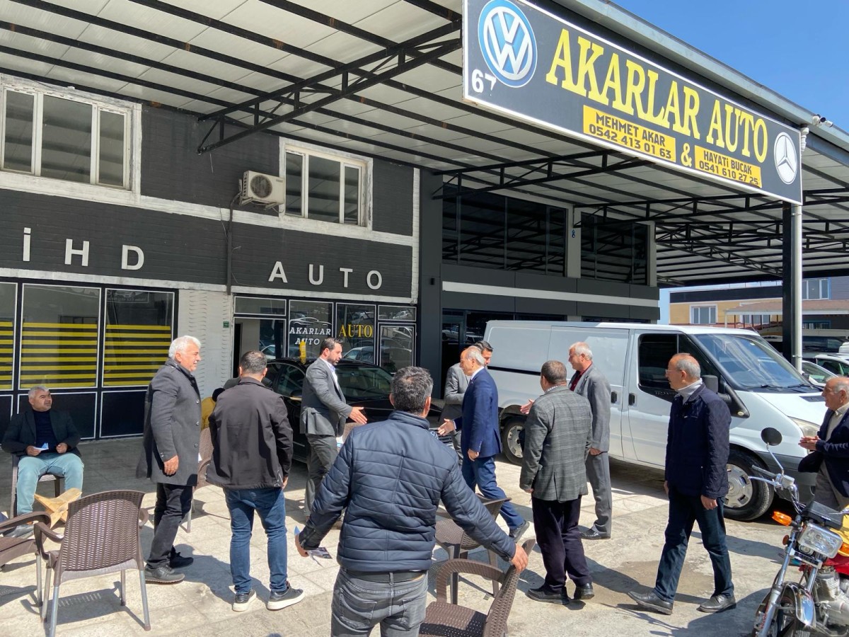 KAPLAN, GALERİCİLER SİTESİNDE ESNAFLARLA BULUŞTU.