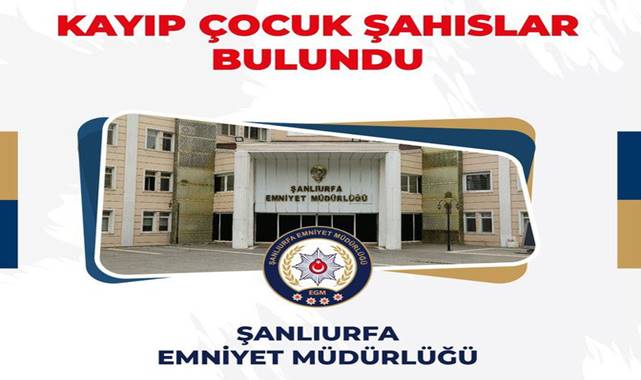 Şanlıurfa’da 3 Kayıp Çocuk Bulundu! 