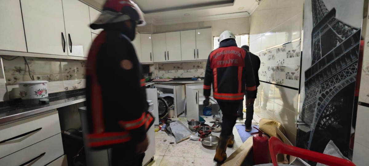 Viranşehir`de, Gaz sıkışması nedeniyle patlama: 1 yaralı