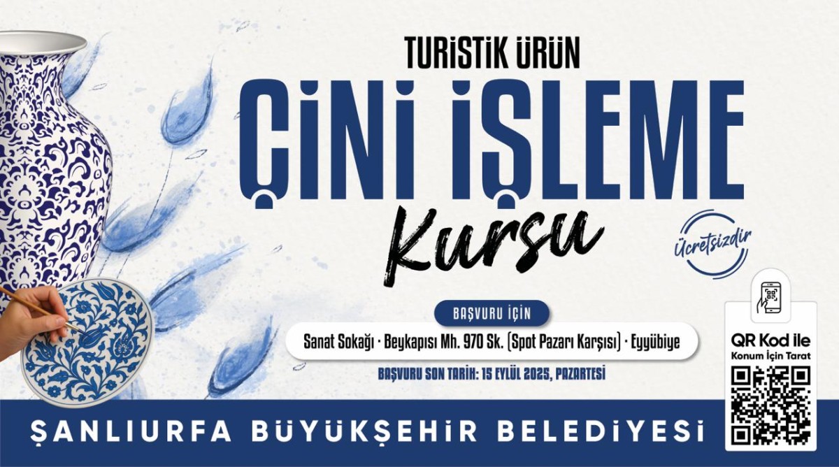 BÜYÜKŞEHİR BELEDİYESİ, ÜCRETSİZ MOZAİK VE ÇİNİ KURSLARI AÇIYOR 