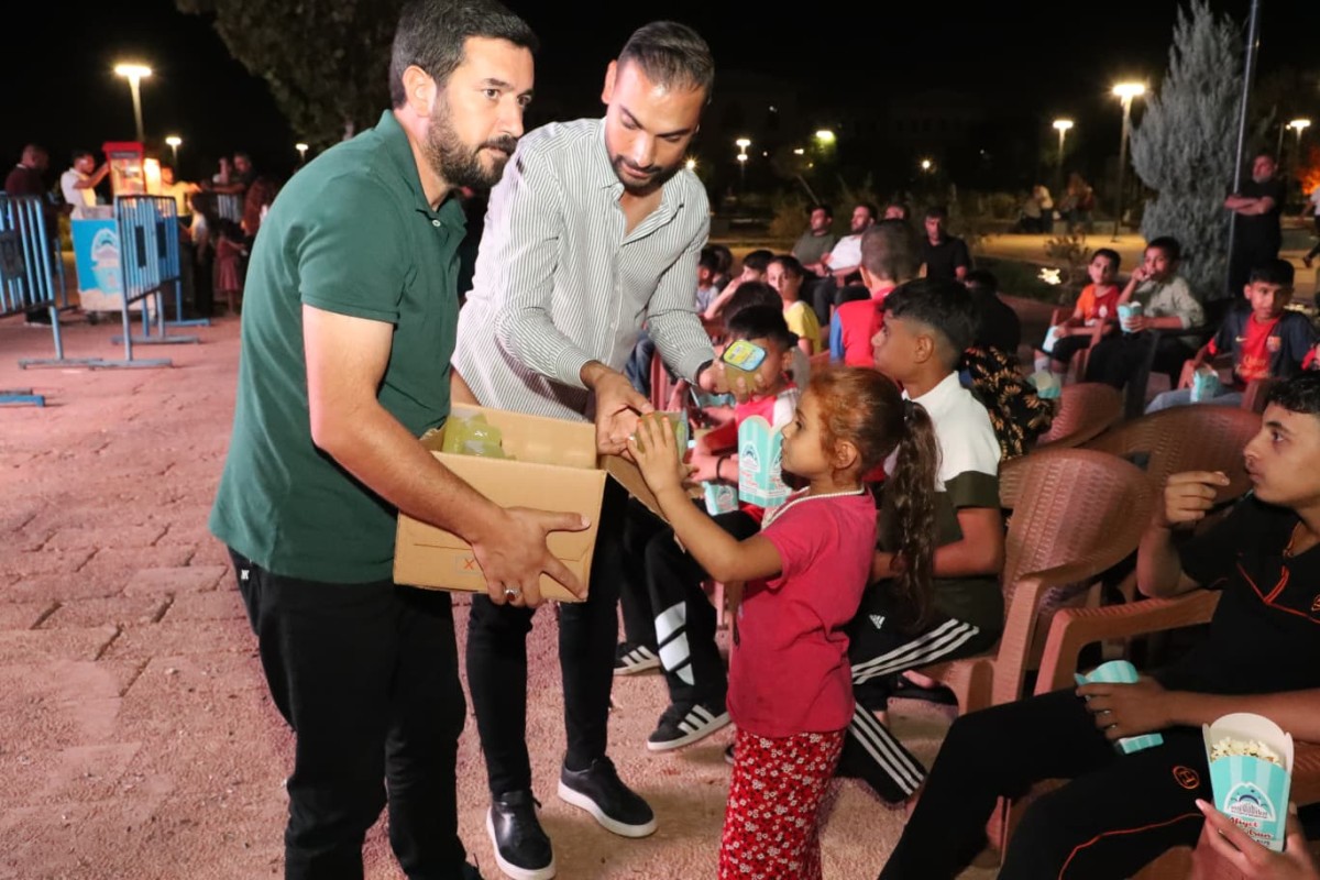 Eyyübiye Millet Bahçesi’nde Milli Maç Heyecanı Yaşandı