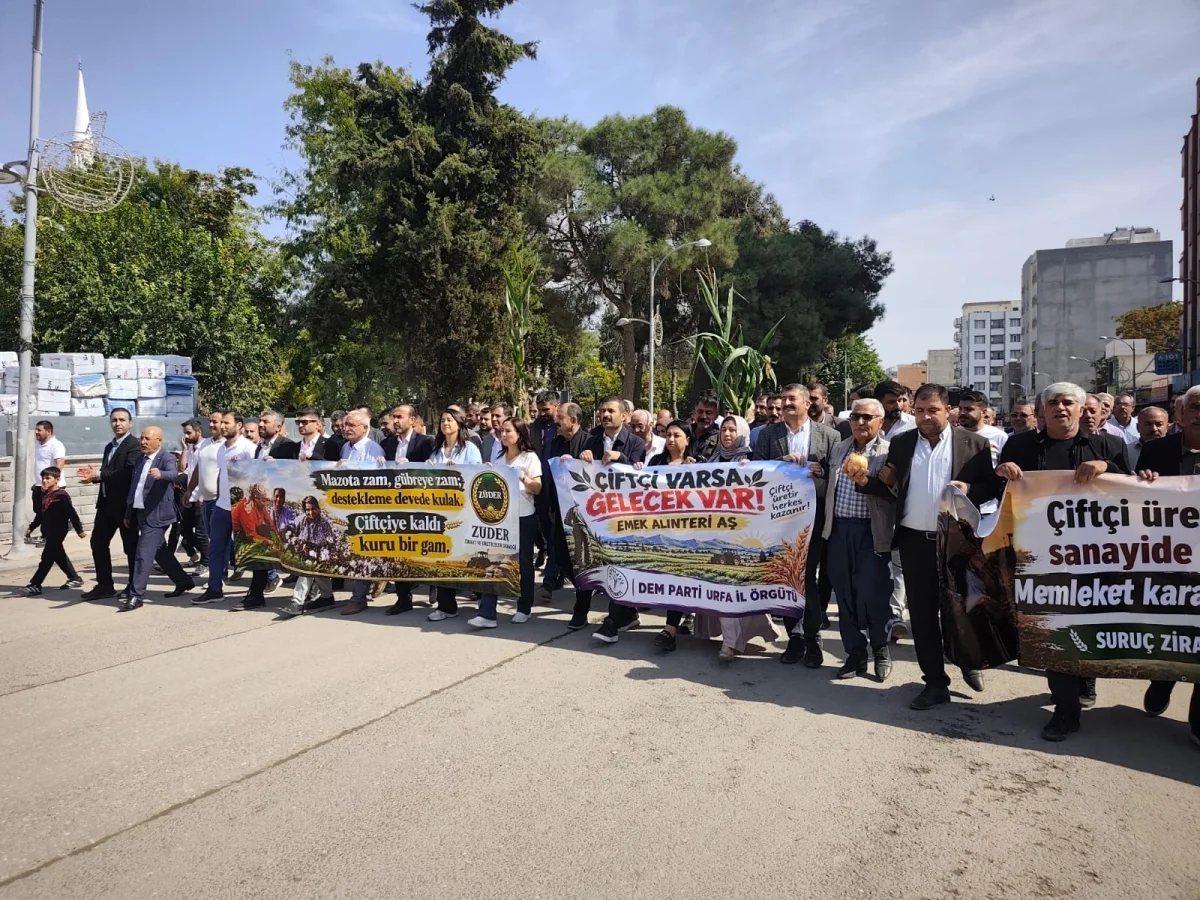 Suruç’ta Çiftçiler Artan Maliyetlere Karşı Yürüdü