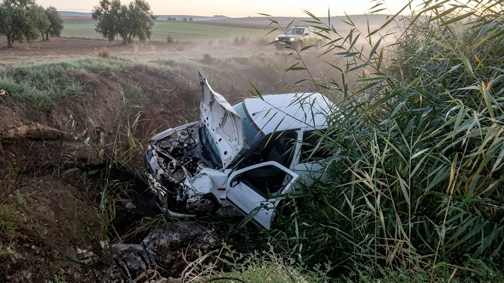 Şanlıurfa’da Otomobil Tahliye Kanalına Uçtu: 3 Yaralı