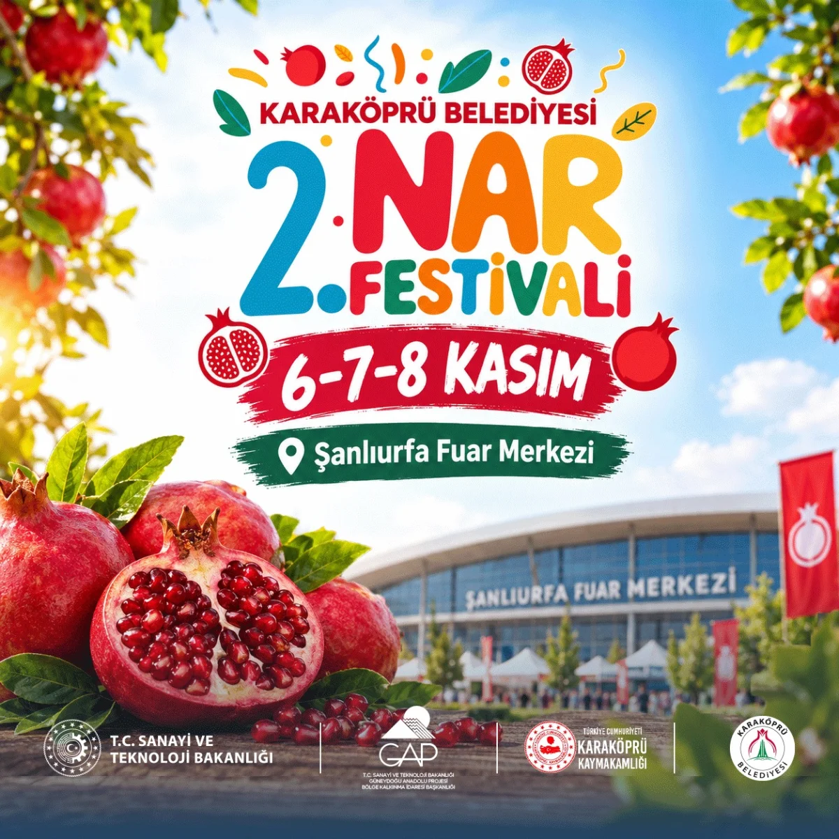 KARAKÖPRÜ'DE NAR FESTİVALİ COŞKUSU BAŞLIYOR