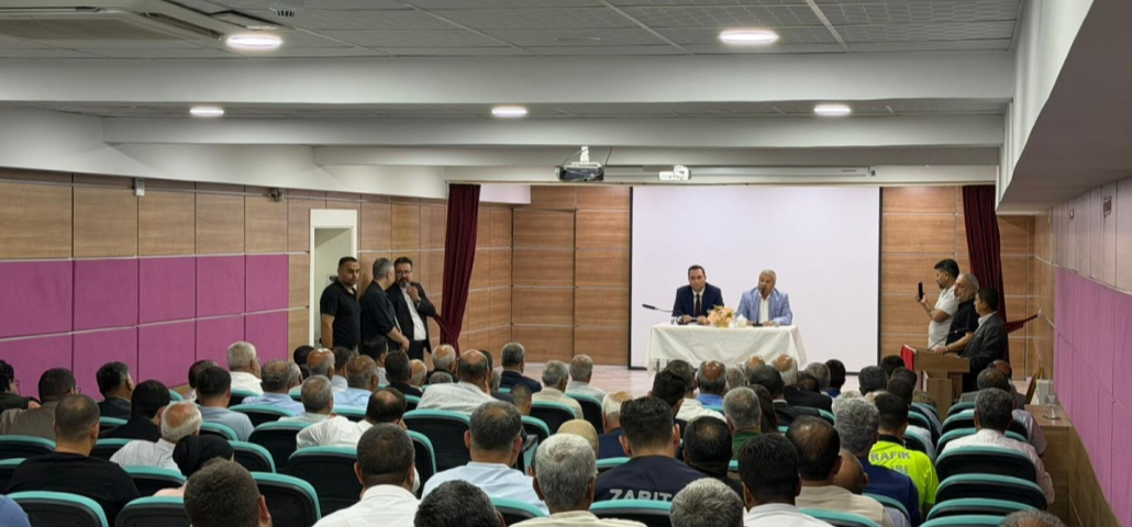 MİLLETVEKİLİ PINARBAŞI, HALFETİ’DE MUHTARLAR VE KURUM MÜDÜRLERİYLE BİR ARAYA GELDİ
