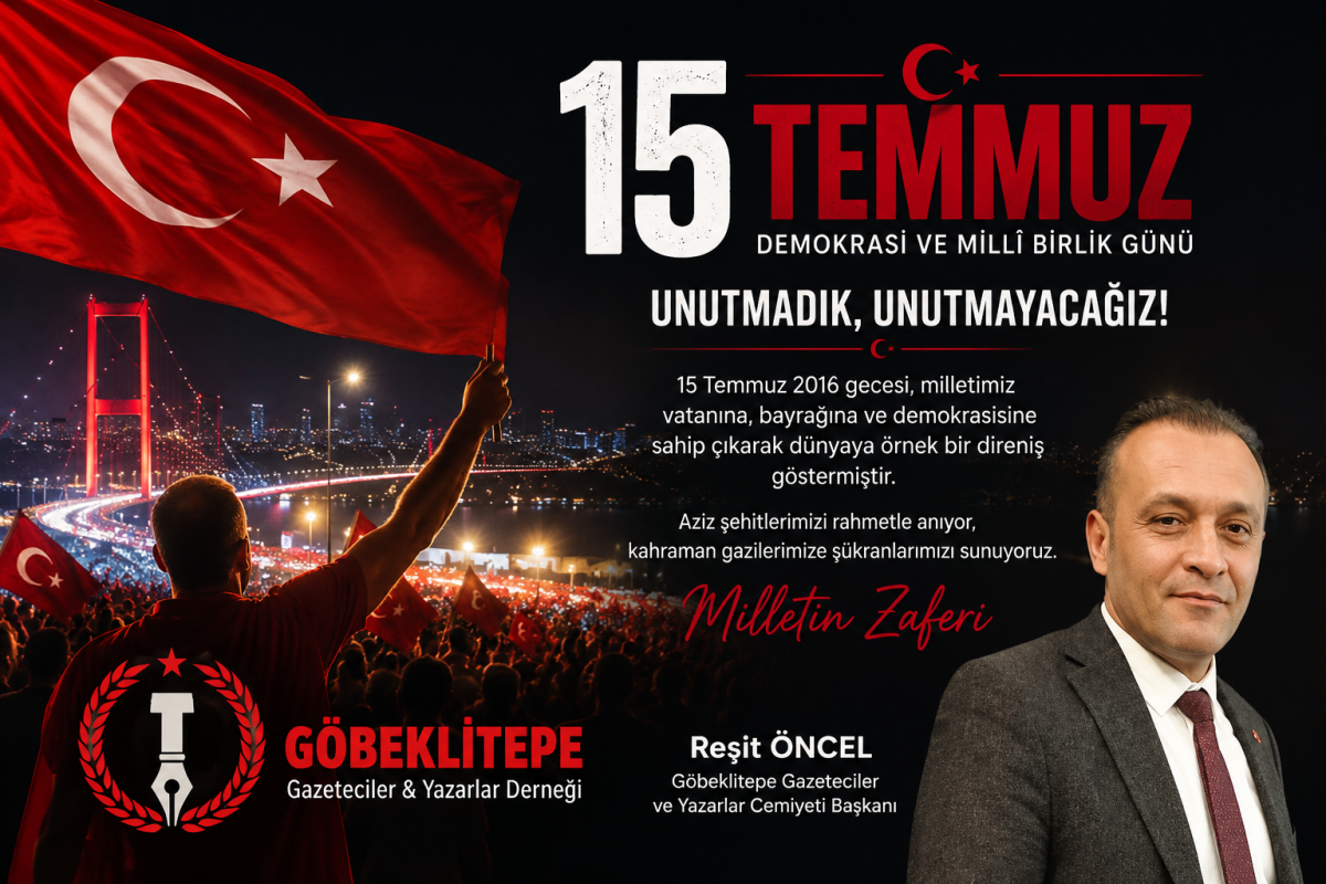 Başkan Öncel'den 15 Temmuz Mesajı